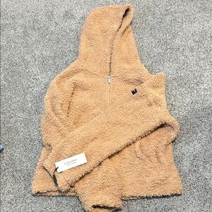 Calvin Klein Tan Sherpa Hoodie